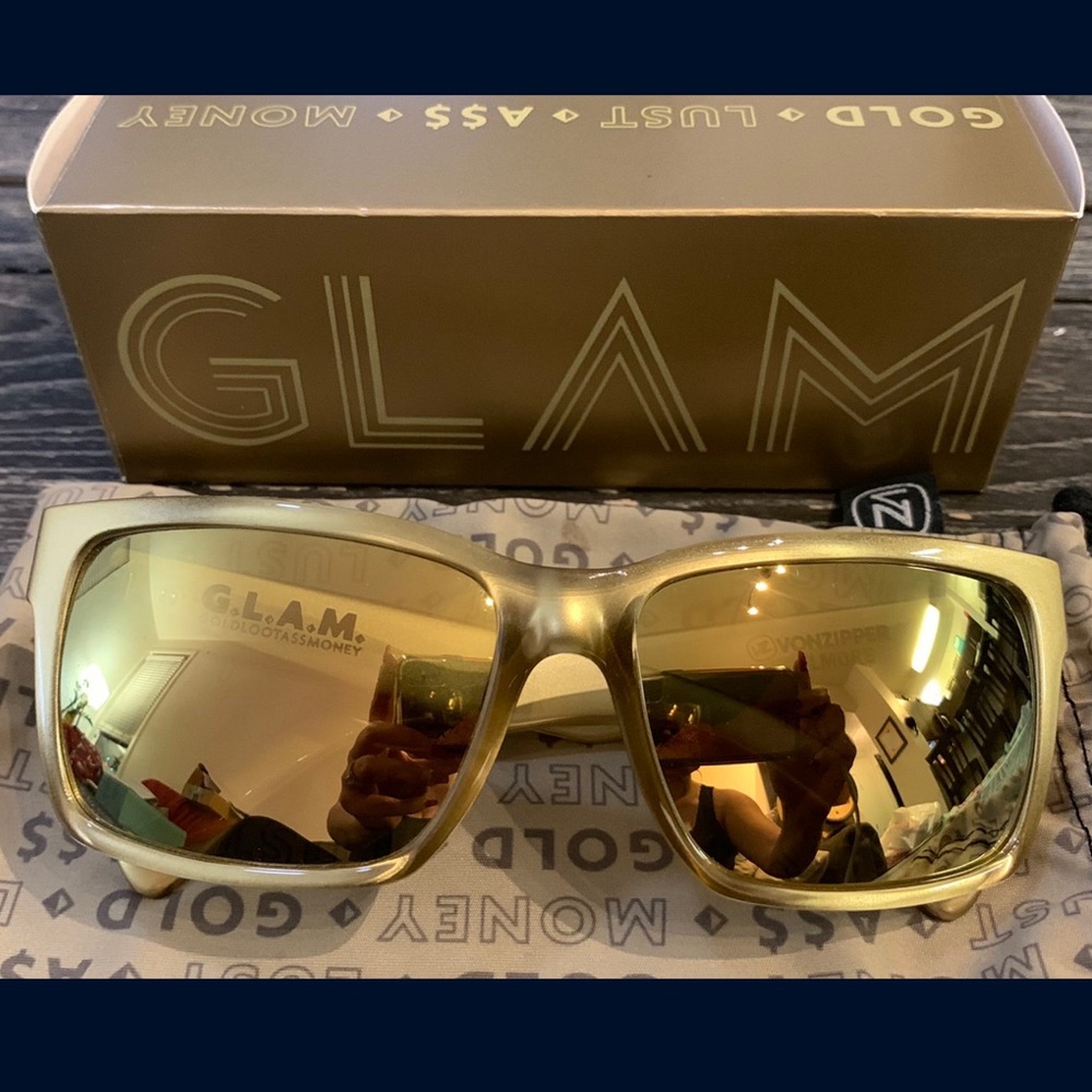 VonZipper Gold Glam Elmore Sunglasses